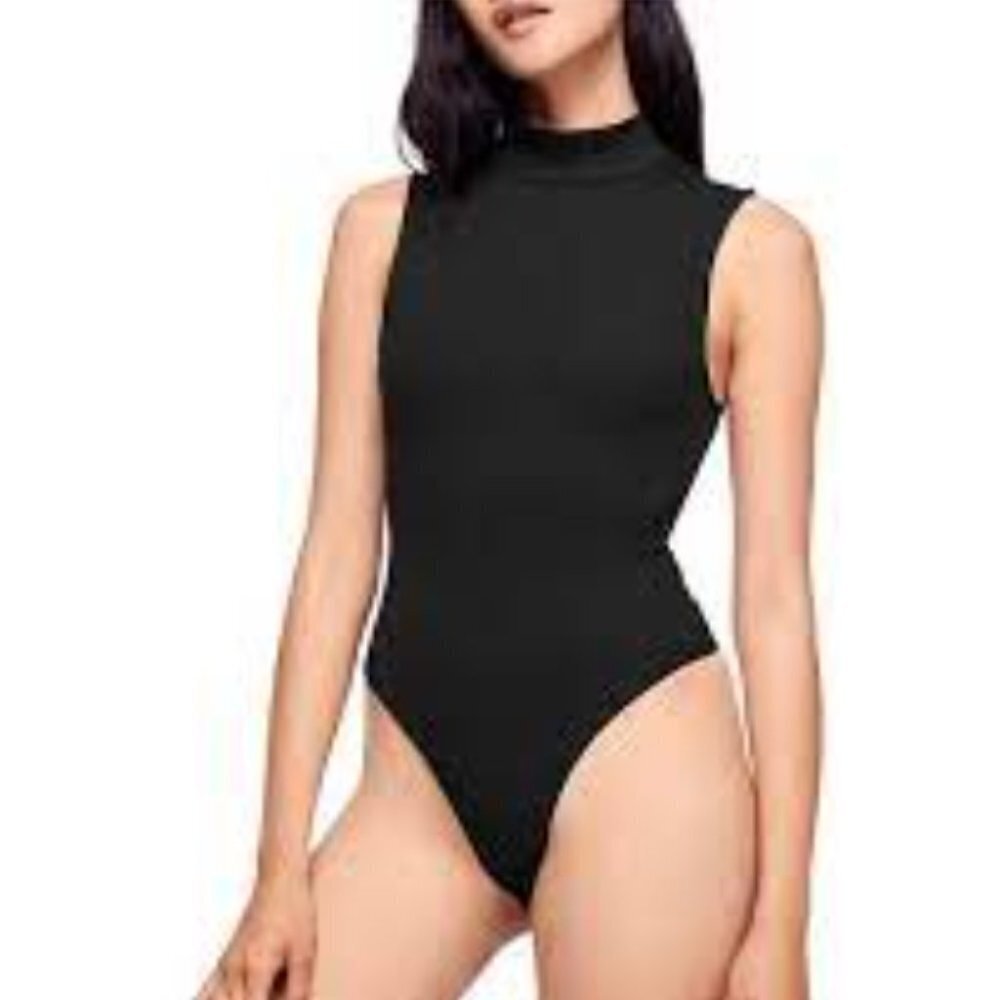 free people save tonight sleeveless mock bodysuit
